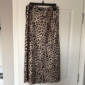 Zara Animal Print Maxi Skirt